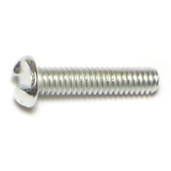 Midwest Fastener #8-32 x 3/4 in Slotted Round Machine Screw, Zinc Plated Steel, 30 PK 70945 - main